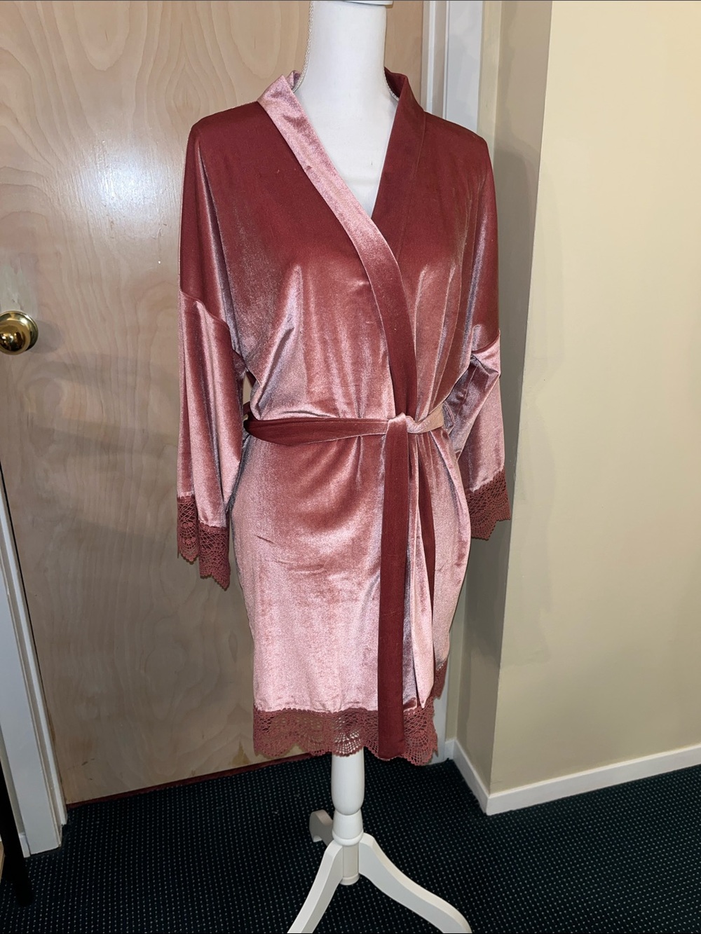 Velvet Lace Robe